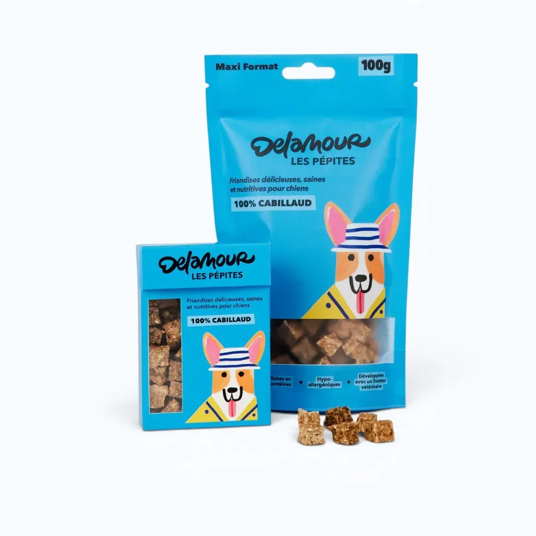 Les Pépites – Cod Dog Treats (75 gr) - Afbeelding 2