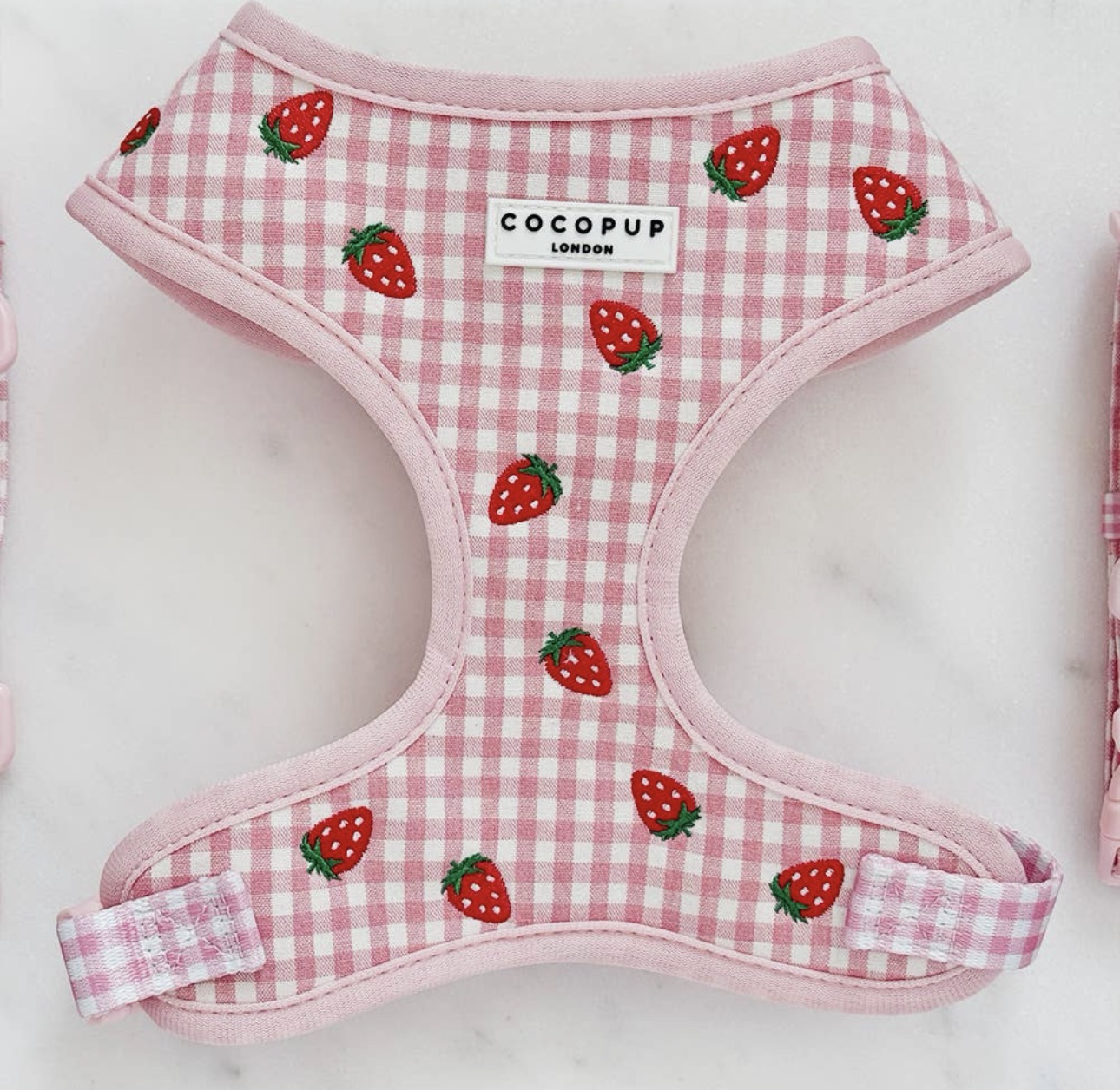 Cocopup London Strawberry Picnic Pup Verstelbaar Hondentuigje