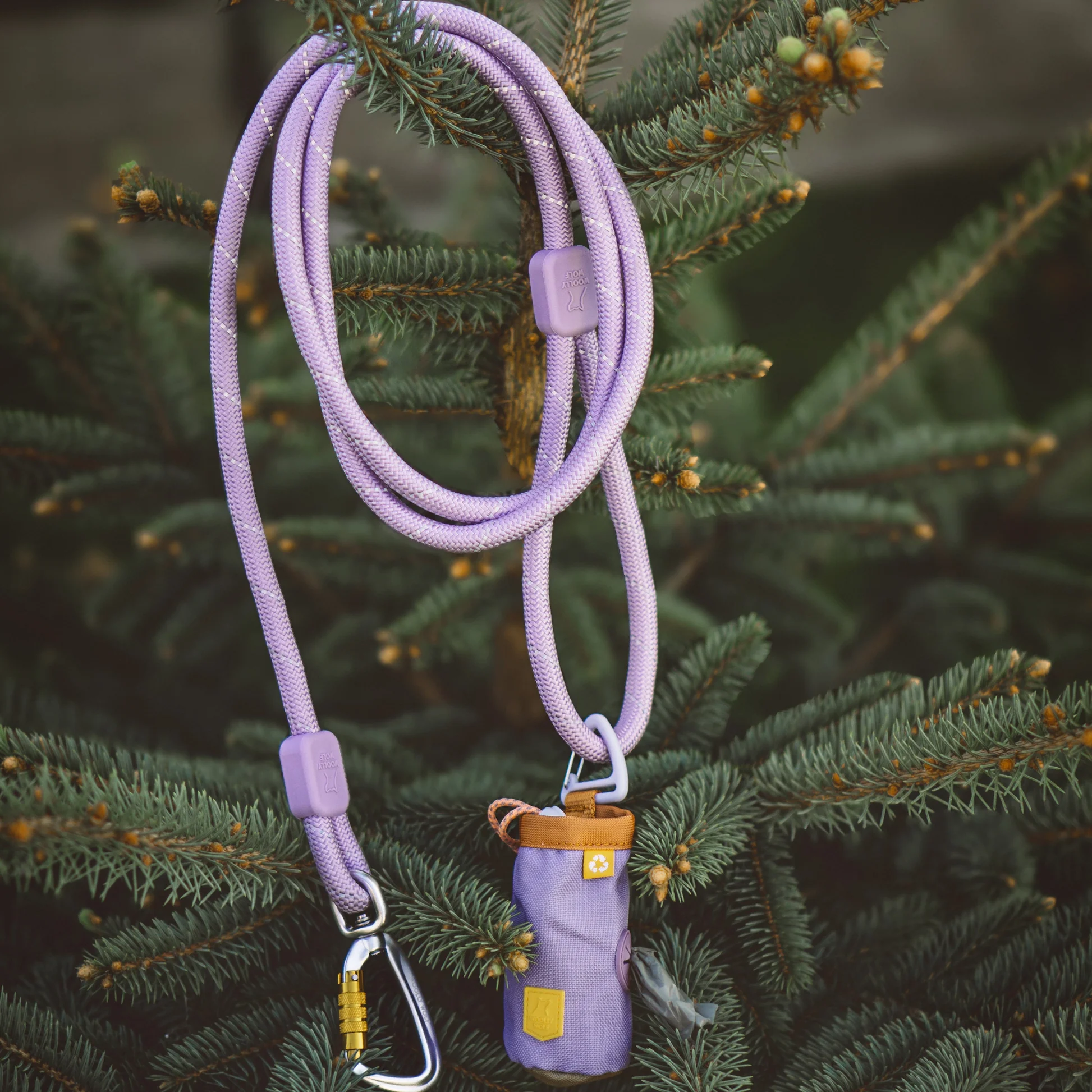 Hondenriem in touw - Lavendel - Afbeelding 3