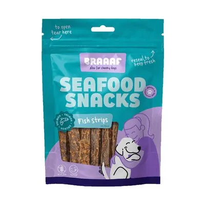 Braaaf Seafood Zalm Visstrips 12cm