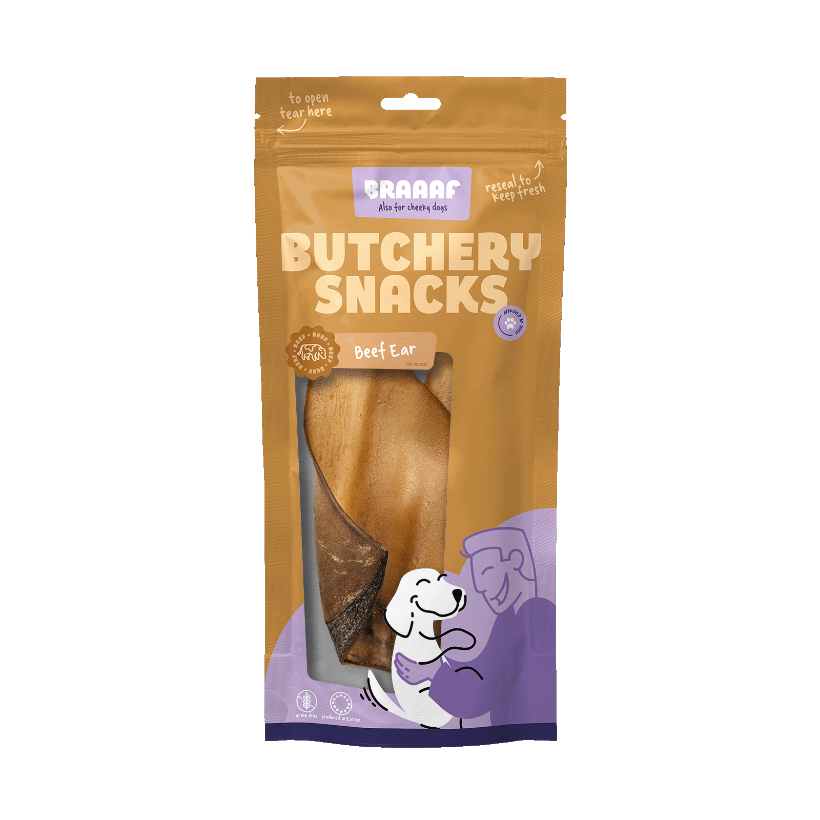 Braaaf Butchery Snacks Runderoor (2st)
